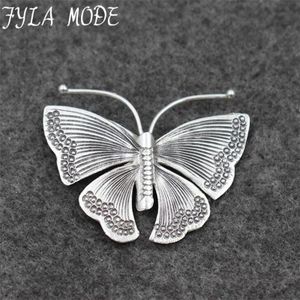 Fyla Modus 925 Sterling Zilveren Vlinder Hanger voor Vrouwen Lady Collier Mode Antiek Thaise Zilveren Sieraden PKY162