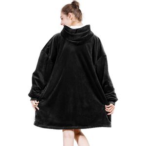 Lui Trui Tv Deken, Outdoor Koude-Proof En Warm Nachtjapon, Paar Home Service, hooded Fleece, Warm Night Gown