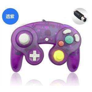 Transparante kleur Voor N-G-C gamepad Een Knop Wired Game Controller joystick voor G-ameC-ube voor G-C