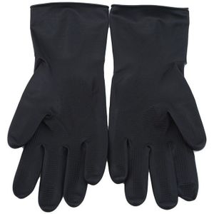 1 Paar Haar Handschoenen Haarkleuring Antislip Handschoenen Herhaald Gebruik Van Handschoenen Salon Gereedschap Zwarte Latex Met Deeltjes Handschoenen
