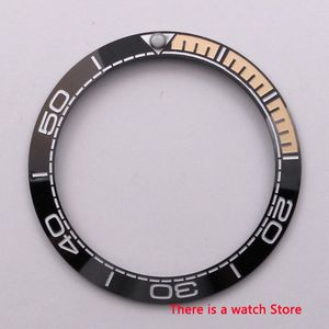 Horloge Onderdelen 38 Mm Keramiek Bezel Met Witte Mark Insert Voor 40 Mm Automatische Horloges