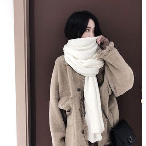 Verdikte Warme Sjaal Voor Mannen Solid-Kleur Imitatie Kasjmier Sjaal Voor Vrouwen Winter Vergroot Shawl