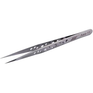 Kaisi Antimagnetic Gehard Hoge Elastische Roestvrij Stalen Precisie Pincet Tip Hoofd Buigen Hoofd Fijne Geperforeerde Pincet Gereedschap