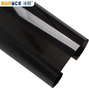 Sunice 99.99% Uv Proof Zwart Autoruit Tint Film Solar Tint VLT15 % Glas Sticker Auto Zonnescherm Window Wrap vinyl Met 50 Cm/20&quot;