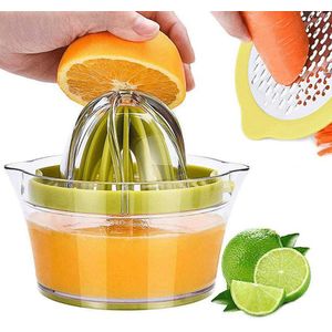 Citroen Oranje Juicer Manual Hand Citruspers Met Maatbeker En Rasp Anti-Slip Ruimer Extractie Ei Separator Keuken Gereedschap