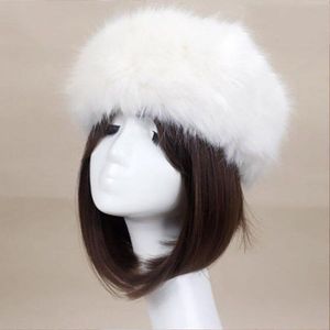 Sneeuw Cap Mode Mutil Kleur Faux Fur Hoed Kozakken Hoofdband Russische Warmer Oor Vrouwen Pluizige Ushanka Oorbeschermers