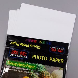 50 vellen dubbelzijdig Glossy inkjet Papier 120g 160g 200g 240g 300gsm voor restaurant menu foto afbeelding afdrukken Jetland fotopapier
