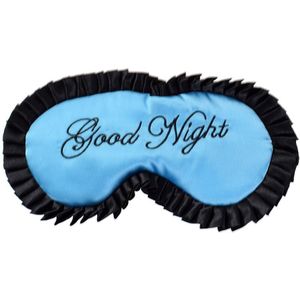 1 Pcs Eenvoudige Comfortabele Imitatie Zijde Satijn Woord Elegante Slaapmasker Eye Cover Verwijder Donkere Kringen Verlichten Vermoeidheid