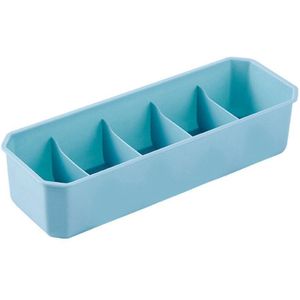 1Pc 5 Grids Opslag Mand Garderobe Organizer Vrouwen Mannen Opbergdoos Voor Stropdassen Sokken Beha Ondergoed Plastic Container Makeup lade