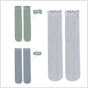 3Pairs Pack Baby Over-De-Knie Lange Buis Mesh Baby Anti-Muggen Sokken Zomer Dunne ademend Mid-Buis Sokken