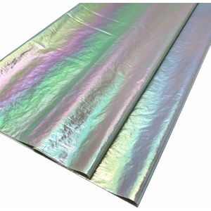 Glitter Metallic Regenboog 40d Nylon Iriserende Stof Voor Down En Zon Bescherming, Wit, Roze, Blauw, groen, Door De Meter