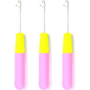 Haak Sloten 3 Pcs Haaknaalden Voor Haar Plastic Hair Extension Gereedschap Haak Naalden Voor Jumbo Vlechten Haar En Haak vlechten