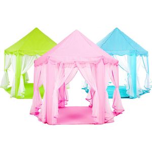 Meisje Prinses Kasteel Opvouwbare Tenten Playhouse Bal Huis Kinderen Spelen Slapen Speelgoed Tent Indoor Outdoor Draagbare Tent Y40