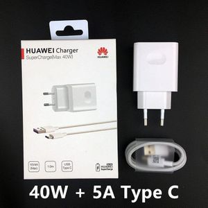 Huawei P40 Pro Lader Originele 40W Super Charge Adapter Usb Kabel Huawei Nova 5 T 6 7i P20 P30 pro P40 Lite Mate 20x X Xs 30 Pro