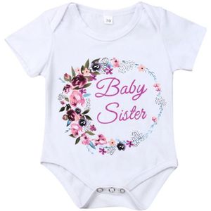 Zusje Bijpassende Kid Baby Meisje Romper Outfit Grote Zus Shirt Tops Kleding