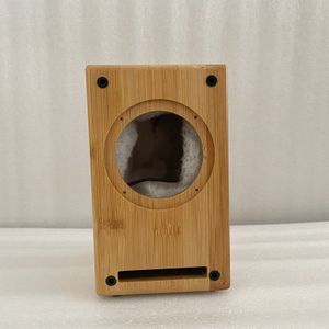 3 Inch Boekenplank Luidspreker Shell Lege Home Audio Speaker Box Diy Hifi Bamboe En Hout Materiaal Versterker Speaker Huis 1 stuks