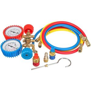 Reparatie Tools Lichtgewicht Onderhoud Draagbare Koeling Huishoudelijke 2 Weg Auto Test Manometers Set Airconditioning