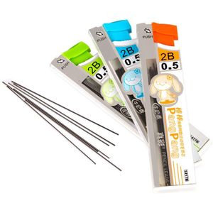 10 tubes/lot Mechanische Potlood Hars Refill Leads 2B 0.5mm & 0.7mm voor Kantoor en School levert Briefpapier