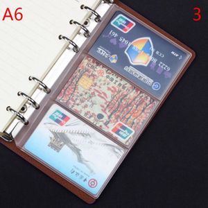 Losse Blad Pvc Opbergtas Sticker Ticket Card Organizer Tas Met Flap A5 A6 Spiraal Notebook Dagboek Coil Ringband filler