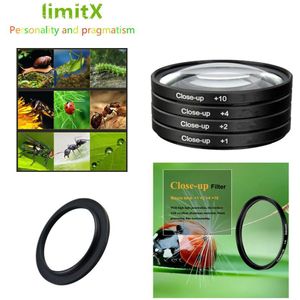 Close Up Filter Set & Filter Case (+ 1 + 2 + 4 + 10) & Adapter Ring Voor Nikon P510 P520 P530 B700 B600 P610 P600 Coolpix Camera