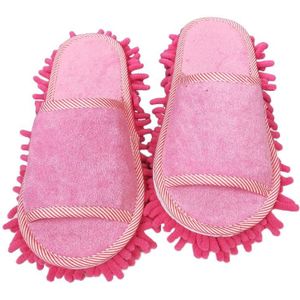 Modieuze Slippers Lui Mop Vloer Schoen Doekjes Vloer Slippers Lui Multifunctionele Gestreepte Huis Schoonmaken Afneembare