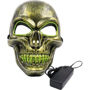 Halloween Scary Death Skull Skelet Masker Led Light Up Cosplay Festival Kostuum 40JF