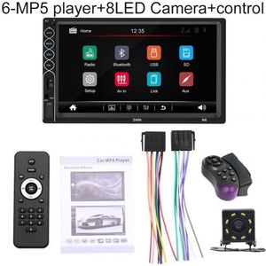 N6 7 Inch Touch Screen 2 Din Auto Radio Bluetooth Video MP5 Speler Met Camera Fm Scherm Stereo Radio Hd media Player