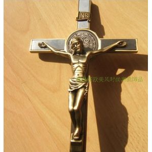 Jezus Kirsite Kruisbeeld Hanger Katholieke Heilige Christian Emmanuel Christus Jesu Kruis Iesus Ongeveer 23*13Cm