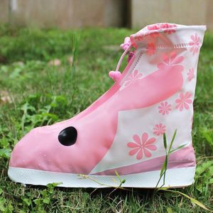 Kind Regendicht Waterdicht Herbruikbare Regen Schoenen Cover Pvc Protector Student & Kinderen Mooie Regenhoes Voor Schoenen Accessoires