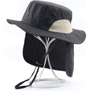 Camoland 2 In 1 Waterdichte Boonie Hoed Met Nek Flap Vrouwen Paardenstaart Strand Cap Mannelijke UPF50 + Zonnehoed Outdoor vissen Emmer Hoeden