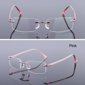 Iboode Ultralight Legering Randloze Business Bril Klassieke Mannen Vrouwen Frameloze Clear Lens Brillen Unisex Platte Spiegel Spektakel