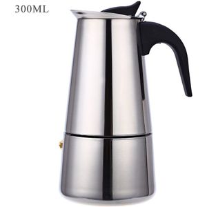 Italiaanse Koffie Machine Moka Pot Rvs Geiser Koffiezetapparaat Espresso Latte Kookplaat Jug Barista Accessoires Coffeeware