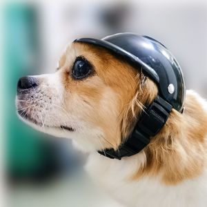 Hond Helm Sport Veiligheid Kat Zon Regen Bescherming Voor Motorfiets Cool Pet Accessoires Fiets Pc Verstelbare Riem