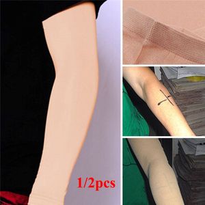 Tattoo Cover Up Compressie Mouwen Bands Onderarm Concealer Ondersteuning Huidskleur Tattoo Nazorg Uv-bescherming Morsmouw