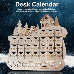 Kerst Bureau Kalender Festival Woonkamer Lade Event Ornament Slee Diy Craft Houten Home Office