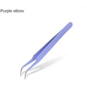 Kleur Pincet Reparatie Tools Industriële Precisie Elleboog Rechte Pincet Reparatie Tools Valse Wimpers Nail Gereedschap