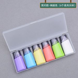 6 Stks/doos Correctie Tape Kawaii Leuke Cartoon Decoratieve Washi Tape Proof-Reader Masking Tape Corrector Met Pen Box Statioonery