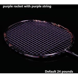 35 hoge £ Full Carbon Badminton Racket Aanval Type 3U (85-89G) enkel Racket Met Gratis String Q1438CMC
