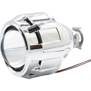 2.5 Inch HID Projector Lens Bi xenon Zilver Zwart Lijkwade H1 Xenon LED Lamp Motorfiets Auto Koplamp Universele H4 H7 model