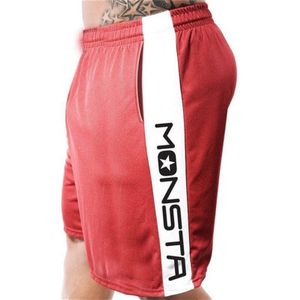 GITF Snel droog mannen gym fitness shorts Bodybuilding jogging workout mannelijke Slim fit korte broek Knie Lengte Run Mesh Joggingbroek