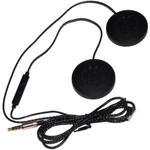 Wired Motorfiets Headset 3.5Mm Male Connector Universele Luidsprekers Voor Mobiele Telefoons Tabletten Handsfree Bellen 3 Knoppen 1.2M kabel