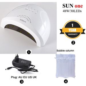 48W Uv Lamp Led Nail Lamp Nail Droger Voor Alle Uv Gel Semi-Permanente Gepolijst Nail Lampen Met 4 Timer Smart Sensor Manicure Gereedschap