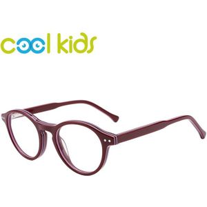 Cool Kids Ronde Kinderen Brillen Acetaat Kids Eyewear Frame Jongen En Meisje Eyewear Bril Bijziendheid Optic Anti-Blauw Eyewear frame