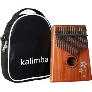 GECKO 17 Toetsen Kalimba Mbira Afrikaanse Mahonie Vinger Duim Piano Houten Toetsenbord Percussie Muziekinstrument K-T17M
