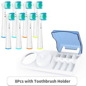 8Pcs Vervangende Opzetborstels Compatibel Met Oral B Elektrische Tandenborstel Advance Power/Pro Gezondheid Elektrische Tandenborstel Heads