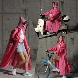 Eva Regenjas Vrouwen/Mannen Rits Hooded Poncho Motorfiets Regenkleding Lange Stijl Wandelen Poncho Milieu Regen Jas