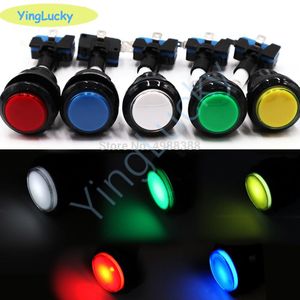 10 Stuks Arcade Knop 33Mm Led 12V Verlichte Knop Met Microschakelaar, voor Diy Arcade Kast Accessoires Drukknop