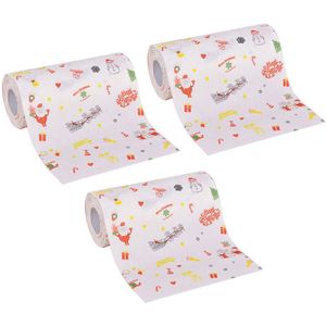 Kerst Keuken Papieren Handdoek Roller Cartoon Elanden Kerstman Sneeuwpop Schoonmaken Tissure
