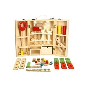 Wott Houten Tool Speelgoed Pretend Play Gereedschapskist Accessoires Set Educatief Bouw Speelgoed Kids