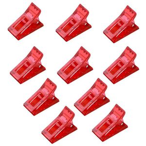 10Pcs Nail Clip Kleurrijke Plastic Nagellak Remover Clip Manicure Art Builder Gereedschappen Voor Vinger Building Gel Extension Clam